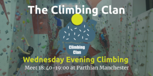 Wednesday Evening Climbing Clan: Indoors 17/08