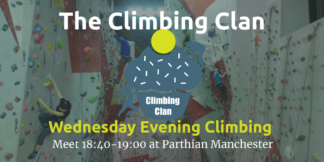 Wednesday Evening Climbing Clan: Indoors 18/05
